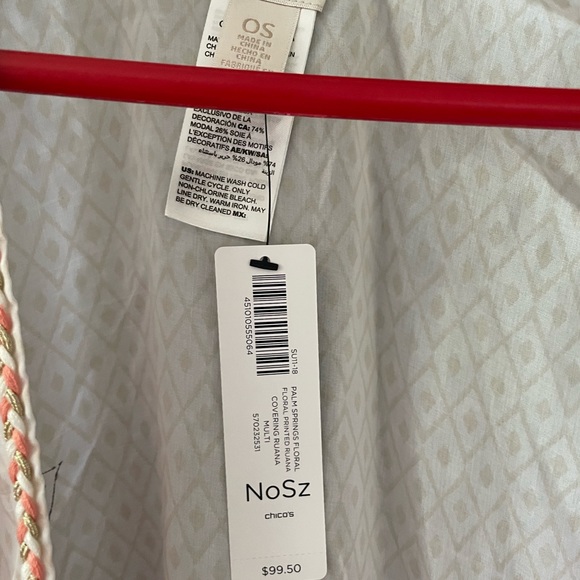 NWT Chico’s Palm Springs Covering Ruana - Picture 2 of 3